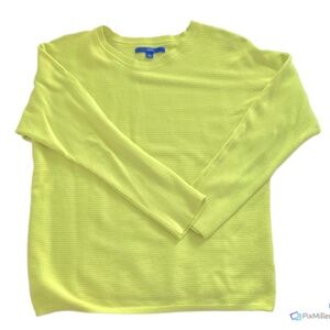 Apt. 9 Womens Lime Green Ribbed Sweater, L